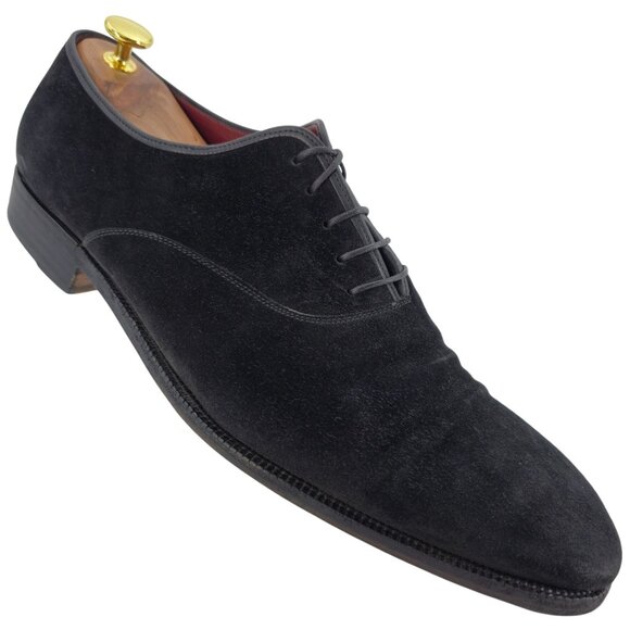 Salvatore Ferragamo Other - Salvatore Ferragamo Italy Men size 13D Black Suede Dress Shoes Plain-toe Oxfords